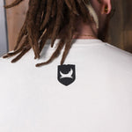 White Punk Sticker T-Shirt-XL