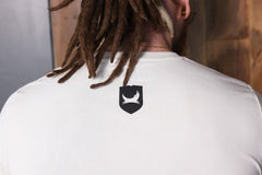 White Punk Sticker T-Shirt-XL